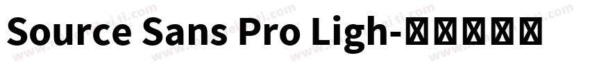 Source Sans Pro Ligh字体转换